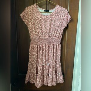 Moon & Stars girls 14 short sleeve floral dress